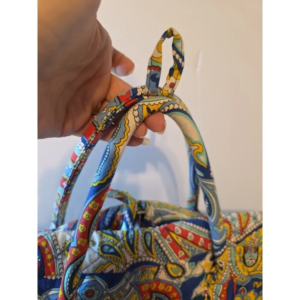 Vera Bradley Marina Paisley RARE Garment Bag Floral Quilted Hanging Travel Bag